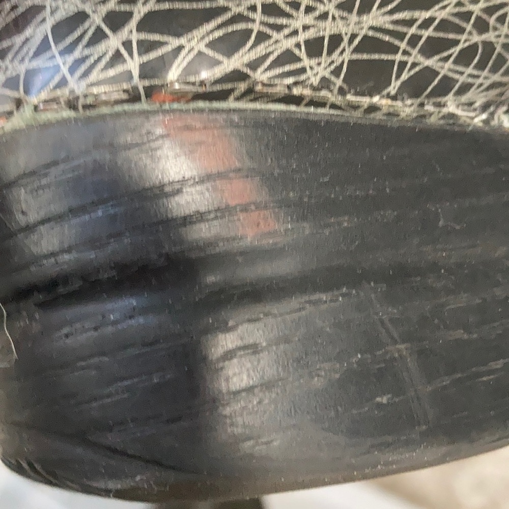 Dansko Black And Silver Scribble Pattern Clogs - image 5